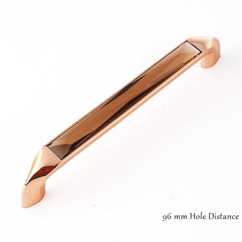 3.5/5.0 ''Crystal Handvat Schuifdeur Handgrepen Voor Meubels Kastdeur Lange Handvat Kledingkast Pull: V-Amber-96