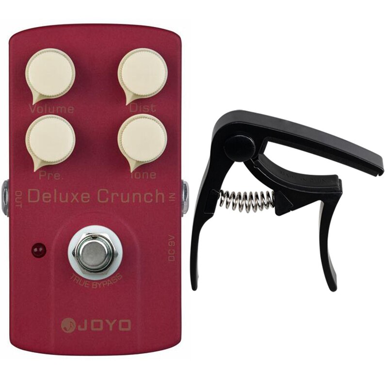 Joyo jf -39 deluxe crunch guitar effekter pedal musikinstrument gear enkelt pedal til guitar tilbehør musikinstrument
