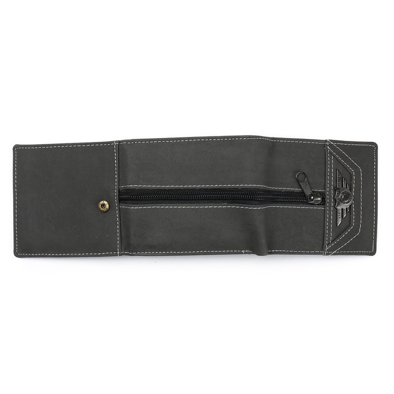 UOSC Vintage hommes en cuir de luxe portefeuille court mince mâle sacs à main pince à billets carte de crédit Dollar prix Portomonee Carteria