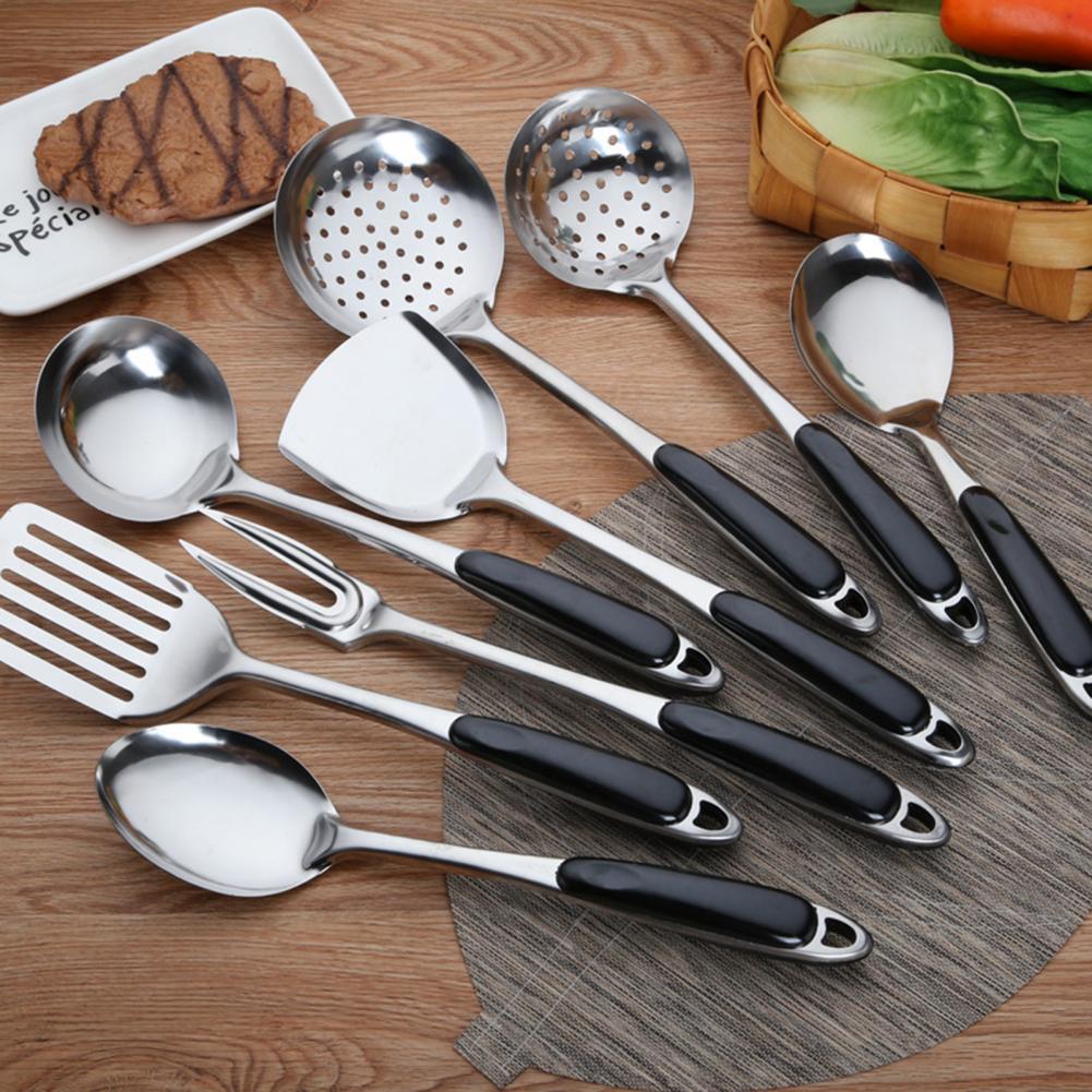 1 Pcs Kitchen Utensil Set Stainless Steel Cooking Tools Spoon Shovel Cookware Kitchen Tools Ware Cooking Strainer Baking Tool