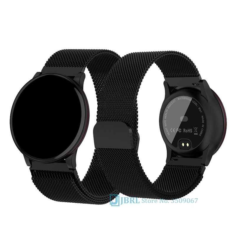 Montre intelligente ronde femmes hommes Smartwatch pour Android IOS électronique horloge intelligente Wach Fitness Tracker nouvelle montre-bracelet intelligente
