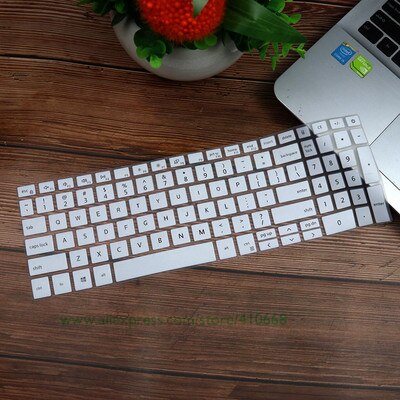 Silikon Tastatur Abdeckung Haut Schutz Für Dell Inspiron 15 5000 5590 5598 7000 7590 7591 Vostro 15 5590 v5590: Weiß