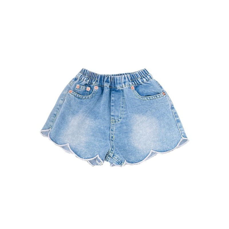 Pantaloncini di jeans Purfle estivi per ragazze pantaloncini di jeans stile Designer pantaloncini per bambini vestiti per ragazze abbigliamento per bambini da 2 a 7 anni