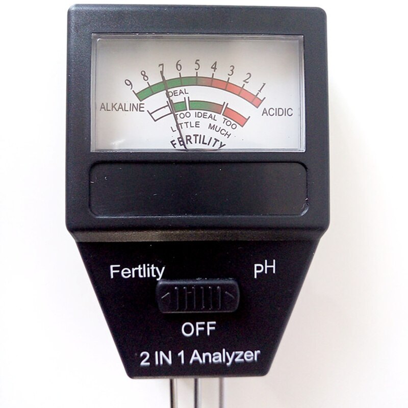 2 In 1 bodem vruchtbare analyzer/PH waarde bodem instrument tuingereedschap bodem instrument pH meter analyze apparatuur