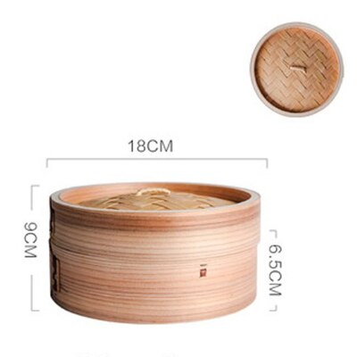Round Bamboo Steamer For Chinese Food Xiaolongbao Jiaozi Steam Bread Safe Healthy China Style Bamboo Wooded Cooker Steamed Grid: bamboo steamer-4