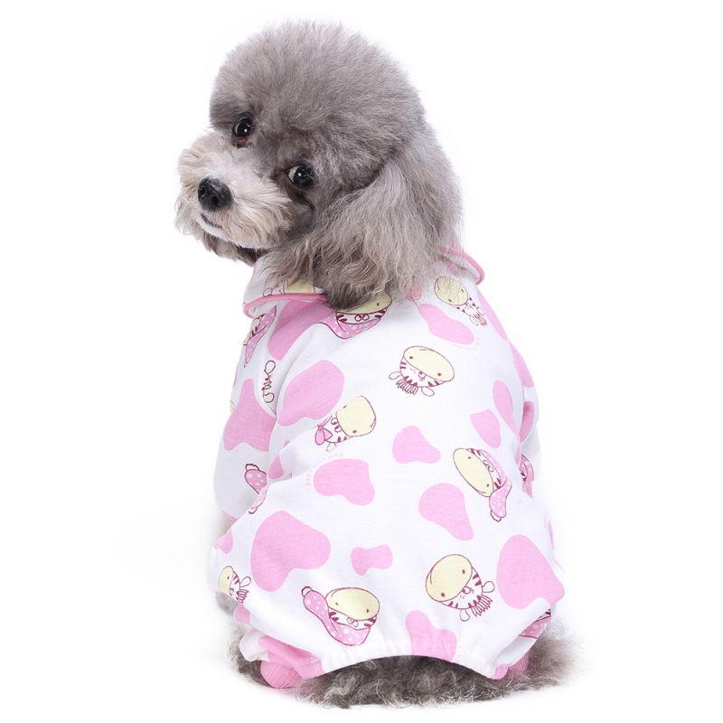 Honden Katten Katoen Vlekken Leuke Kleding Pyjama Pet Patroon Aardbei Pyjama Vis Zomer Huisdier Qgnv