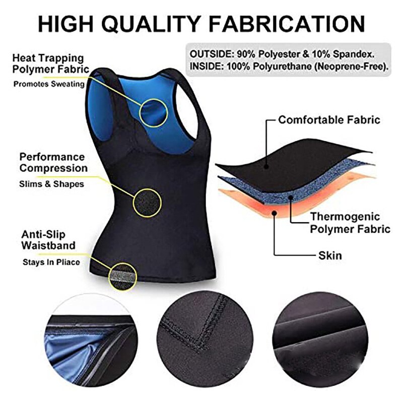 Vrouwen Slanke Body Shapewear Oefening Sauna Vest Zijdeachtige Textuur Ademende Comfortabele Loopschoenen Mode Vest