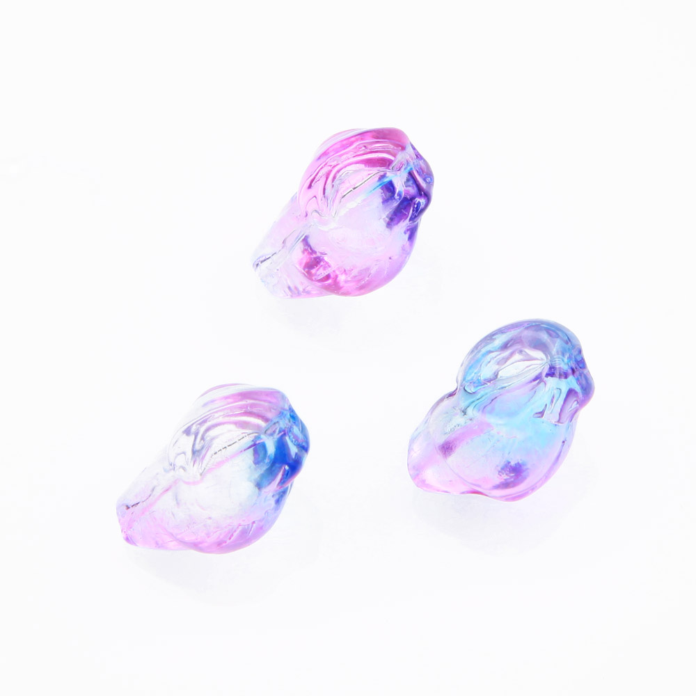 30 Uds. Cuentas de concha de cristal para hacer joyas, pulsera, suministros para colgantes, accesorios para manualidades y manualidades hechos a mano, 10x16mm: Azul