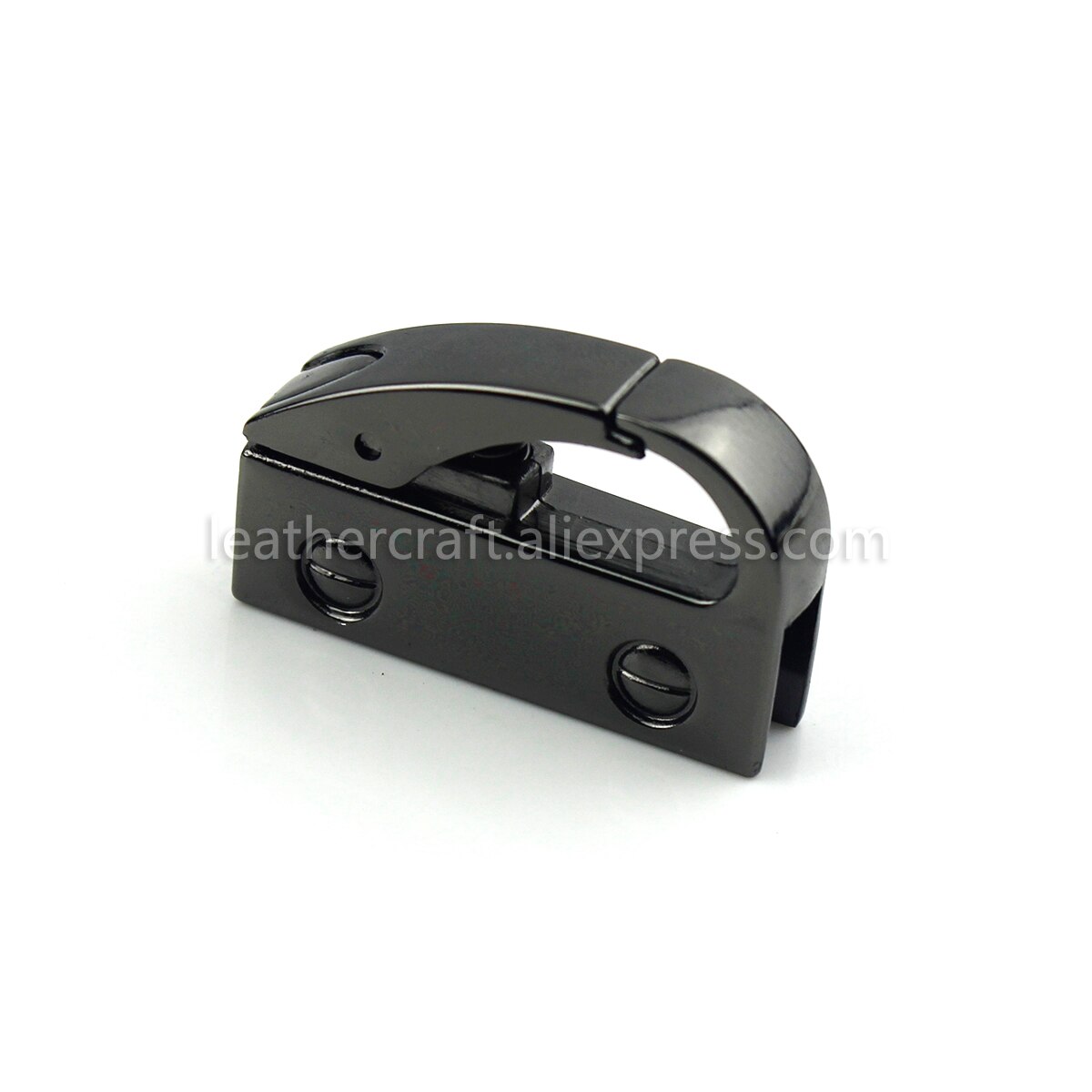2 stk metalpose sideanker kile bøjle karbinhage klemmer karbinhage taske sidekant anker link hardware til taske pung strop: Pistol sort