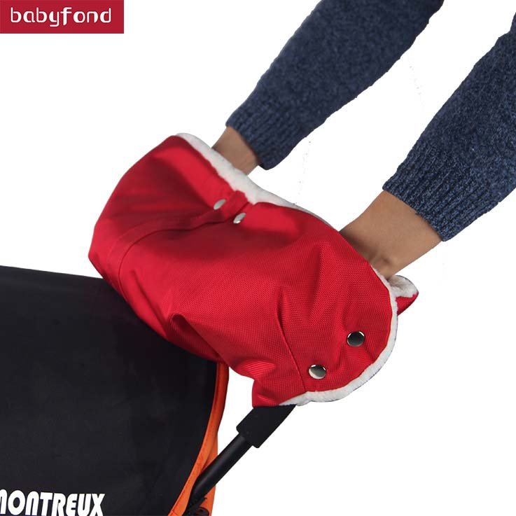 Winter Warme Stroller Gloves Waterproof Anti-freeze Pram Hand Muff Baby Carriage Glove Baby Buggy clutch cart muff glove