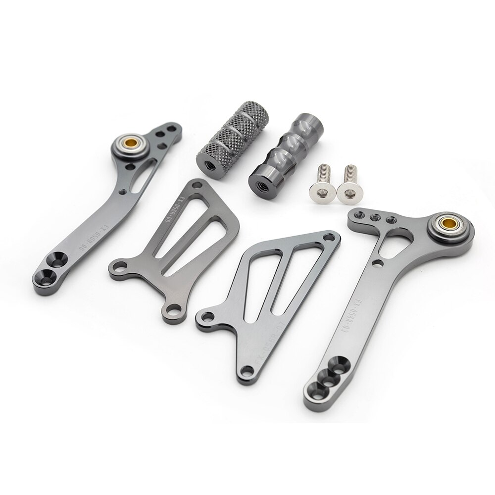 Voor Kawasaki ZX6R Zx 6R 05-08 Cnc Aluminium Motorfiets Achteren Geplaatste Voetsteun Footpeg Pedaal Achter Set Foot Rest accessoires Deel