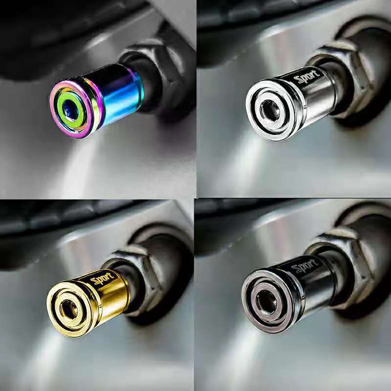 Gemodificeerde Ventiel Mond Cap Auto Anti-Diefstal En Anti-Vent Valve Cap Motorfiets Legering Gegalvaniseerde Universele valve Cap