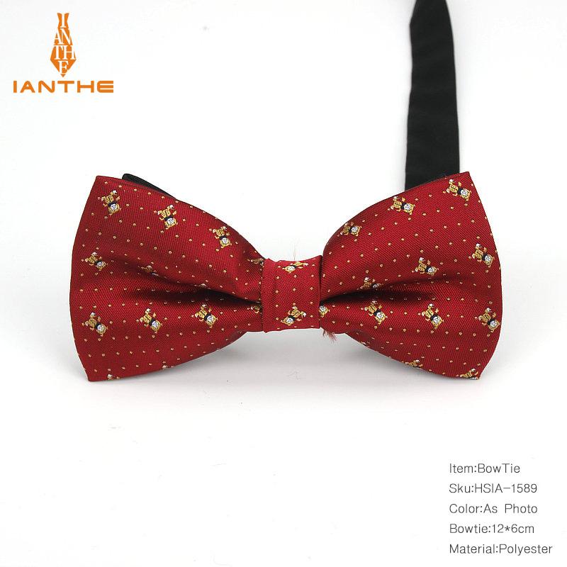 Bowtie mannen formele stropdas jongen mannen business wedding strikje Mannelijke Dress Shirt krawatte legame dot zijde vlinder: IA1589