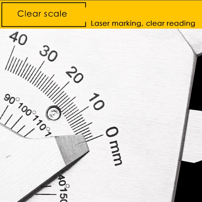 Stainless Steel Welding Gauge Weld Bead Height Welding Seam Gap Boilers Bridges Pipes Ruler