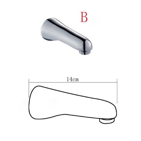 Solid Brass Wall Outlet Wall Mounted Shower Spout Bath Tub Shower Mixer Faucet Spout Filler 180 degree Folding: Blue