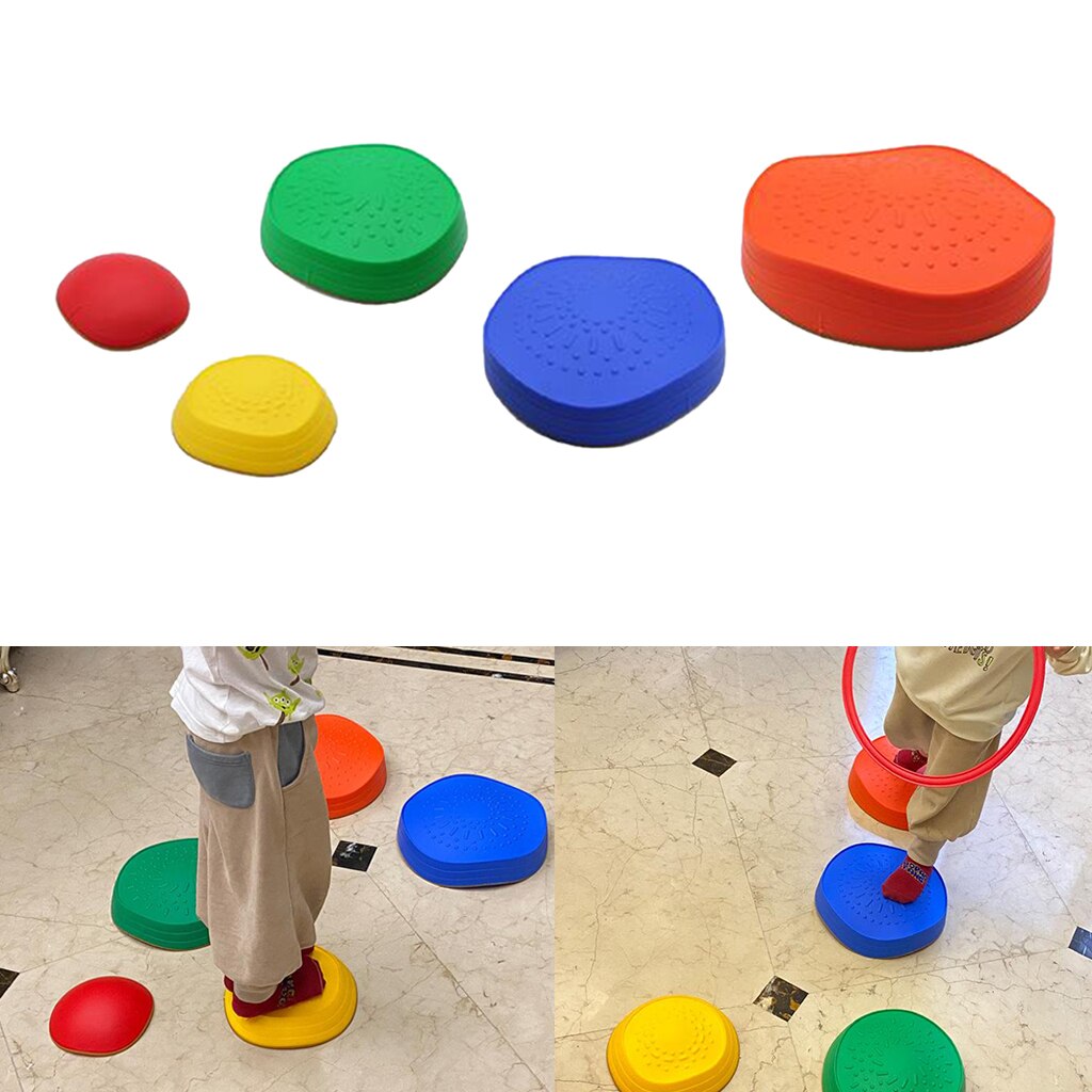 River Stepping Stones Outdoor Games for Kids Play Sensory Balance Toys Fun Children Motor Skill Activity