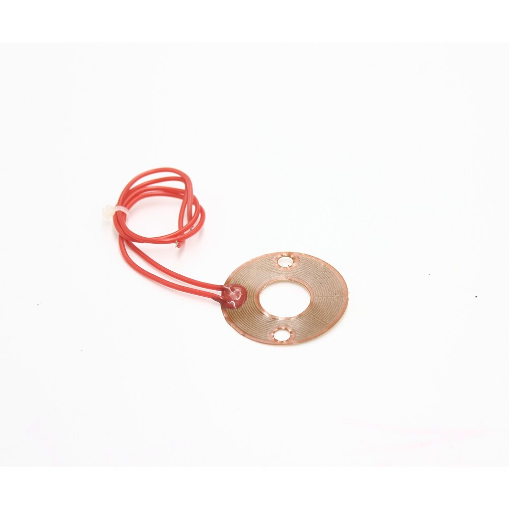 Calentador de poliamida PI redondo 40mm 12V 0,7 W Placa de película de calentamiento cojín de Panel calefactado eléctrico estera lámina adhesiva Flexible electrotérmica