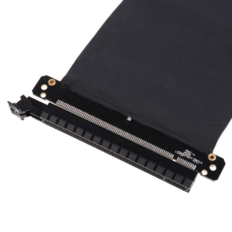 High Speed PC Graphics Cards PCI Express 3.0 16x Flexible Connector Cable Riser Card Extension Port Adapter for GPU with antijam