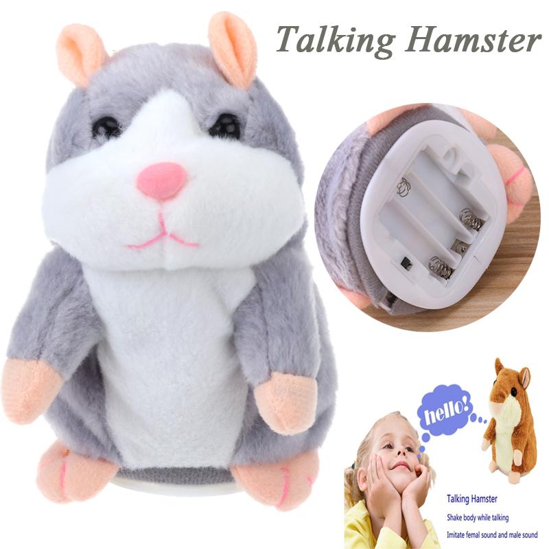 Hamster parlant souris animal de compagnie en peluche jouet mignon parler parler son enregistrement hamster jouet éducatif pour enfants 3 couleurs
