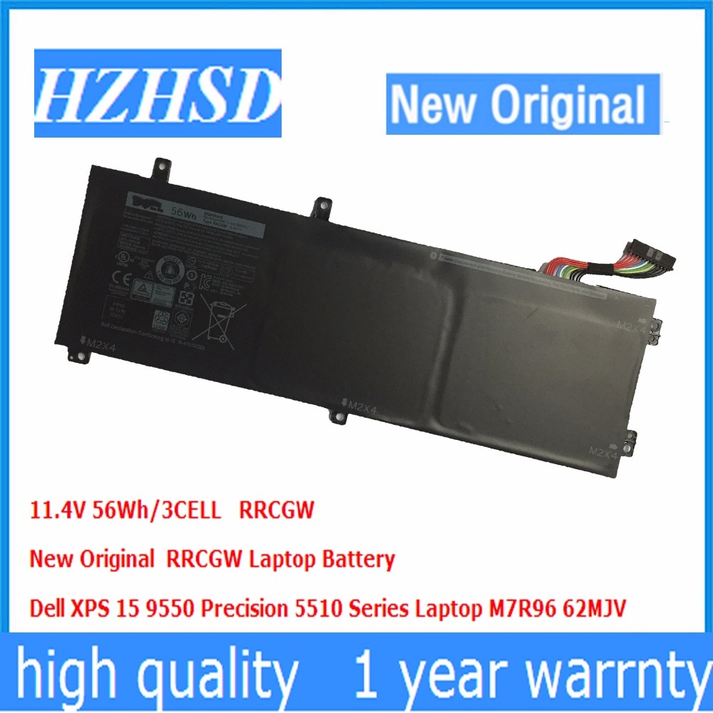 11.4V 56Wh/3CELL RRCGW Original RRCGW Laptop Battery FOR Dell XPS 15 9550 Precision 5510 M7R96 62MJV