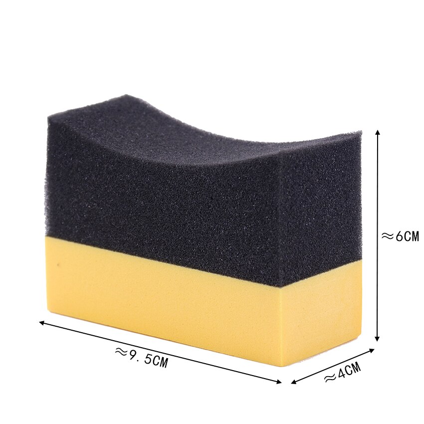 1PC PE Waxing Sponge Multifunctional Waxing Cleaning Tool Corner Wipe Clear Residual Wax Car Interior Cleaning PE Sponge Brush