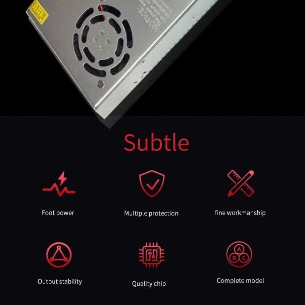 12v 50a 600w schakelvoeding voor automatisering, lampen, instrumenten, elektrische energie, petroleum en petrochemie, enz.