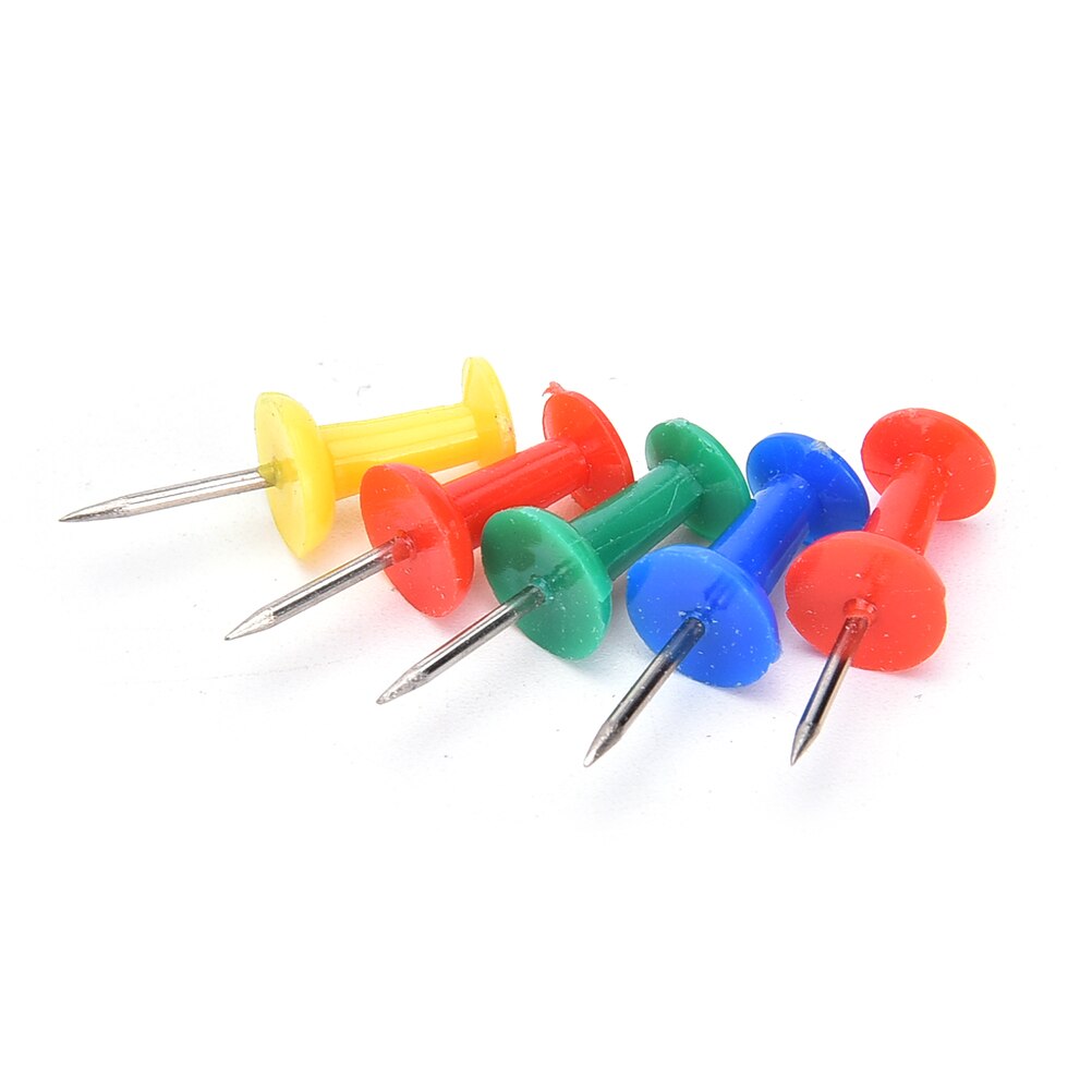 Variados de tachuelas de plástico Multicolor para oficina y escuela, 80 Uds., pasadores de corcho, suministros de papelería