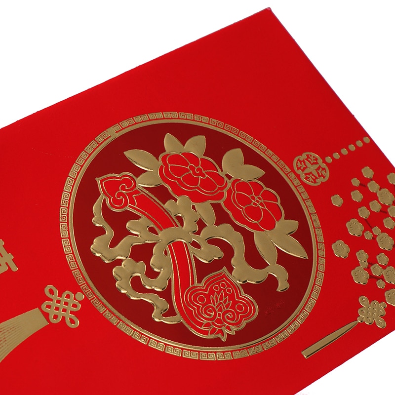 6/10PCS Chinese Red Envelope Hongbao Year Spring Festival Birthday Marry Red Envelope