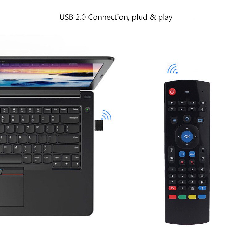 T3M 2.4G Air Mouse Wireless keyboard Russian 44 IR Learning Mic voice search for Android Smart TV Box PK MX3 t3 Remote Control