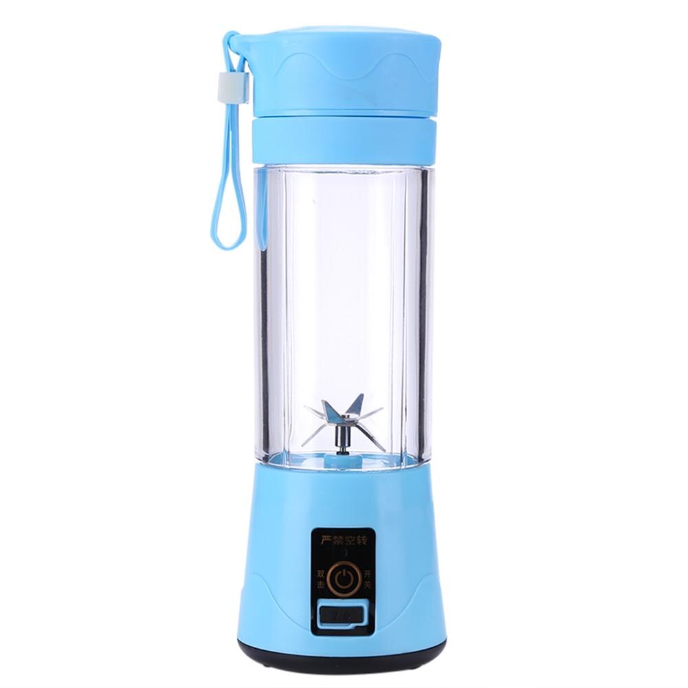 Portable Blender Usb Mixer Electric Juicer Machine Mini Food Processor Personal Blender Cup Fruit Juice Maker Blenders: Blue