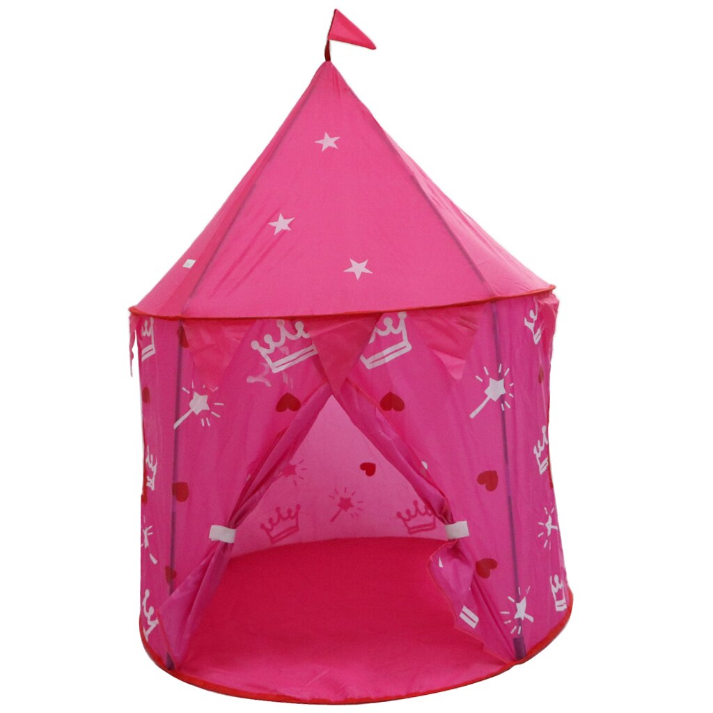 Pieghevole Princess Castle Gioca Tenda Per Bambini Giardino di Campeggio Giocattolo Indoor & Outdoor Gioca Fun 100x135cm-Rosso