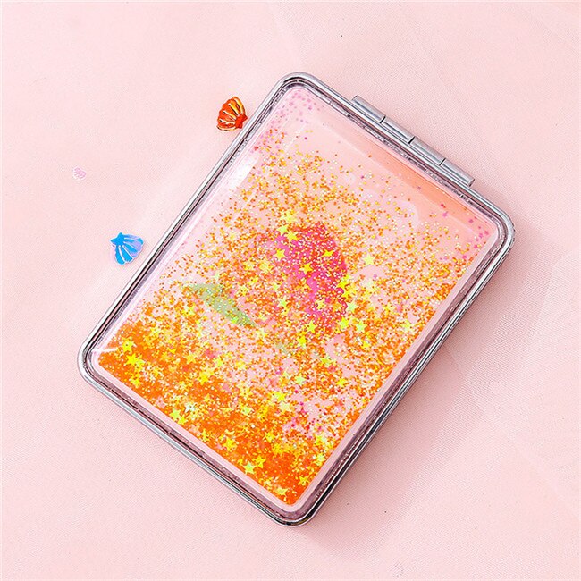 Pocket Mirror Makeup Compact Hand Mirror mini Small Mirror Portable Mirror Compact Cosmetic espejos de bolsillo mujer spiegel: 3