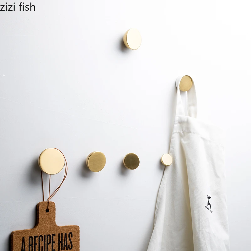 Gancho de latón inclinado Irregular del norte de Europa, colgador de gorro para ropa, decoración de pared, ganchos de Metal, estante de almacenamiento para colgar en la pared, gancho para llaves