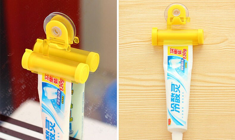 Rolling Toothpaste Squeezer and Hanger Gadget Random Color DEC889
