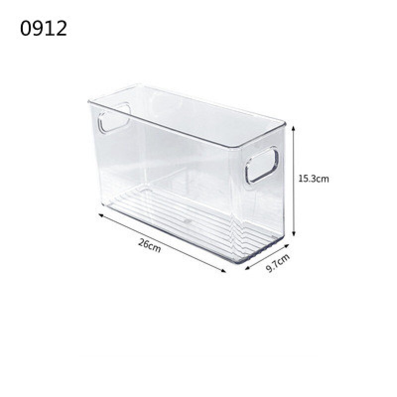 Refrigerator Organizer Bins Refrigerator Drawer Organizer Transparent Fridge Storage Bin Clear Plastic Pantry Food Storage Rack: 0912