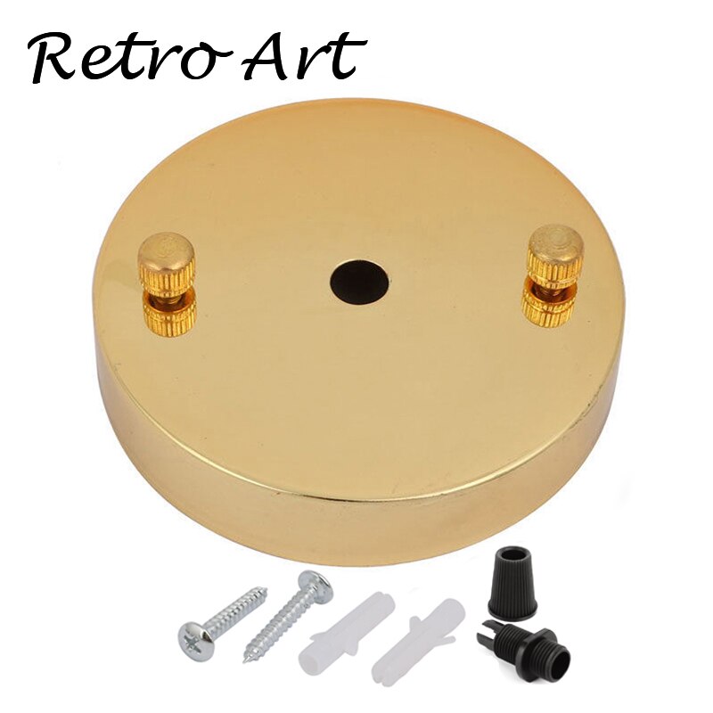 vintage Metal Ceiling Rose edison style Ceiling Canopy antique industrial bronze ceiling plate