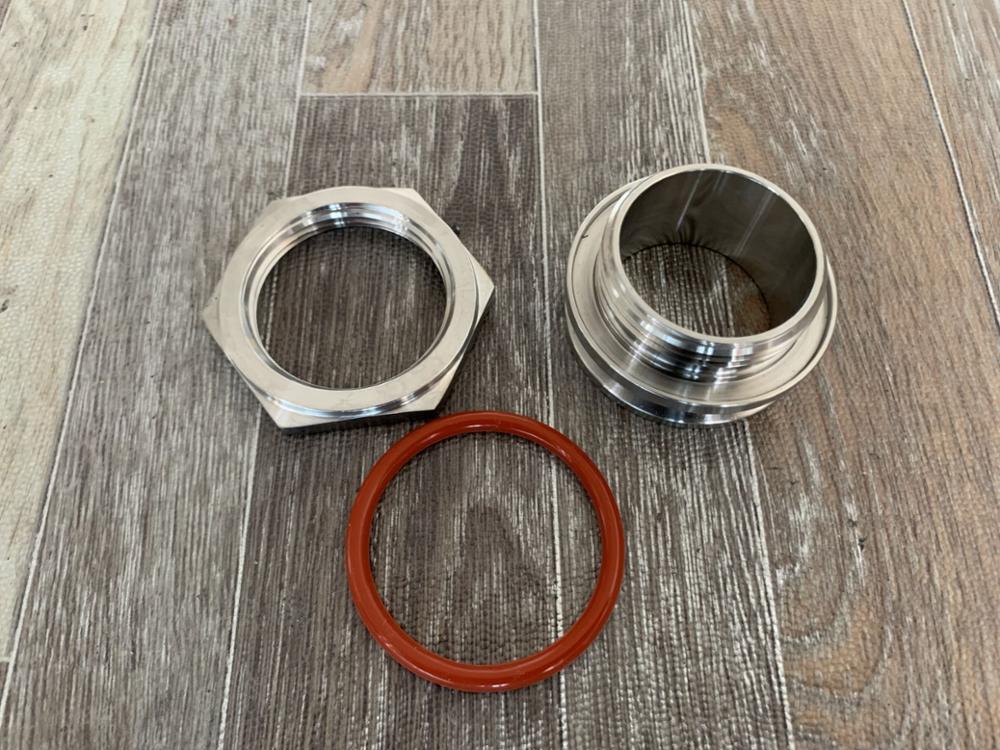 Bulkhead Compression Fitting 1.5” and 2" TC homebrew Weldless Bulkehad 304 Stainless Steel Homebrew Kettle Bulkhead