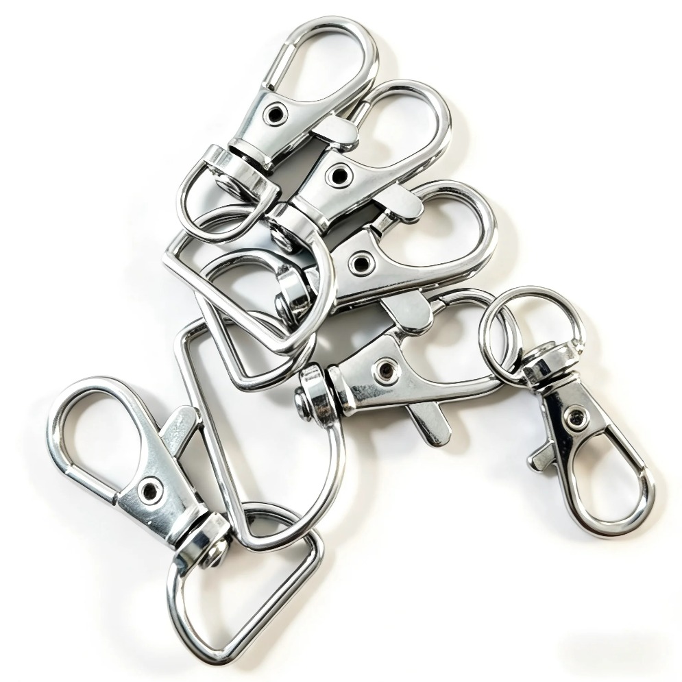 5/20/50/100 STUKS Draaibare Sluitingen Lanyard Karabijnhaken Sleutelhanger Clip Haak Metalen Kreeftklauw Sluiting voor Sleutelhanger Hardware Accessoires