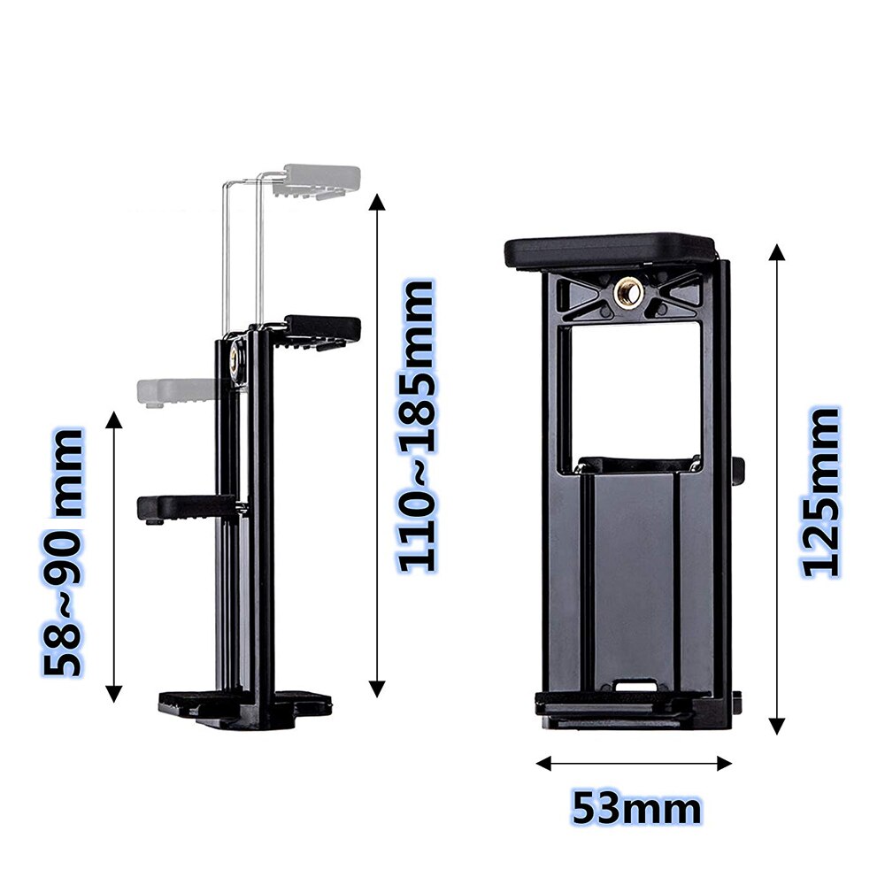 Nagnahz Tripod Mount Phone Holder Multi 2-in-1 Cell Phone Holder for iPhone iPad HUAWEI Xiaomi Smart Tablets