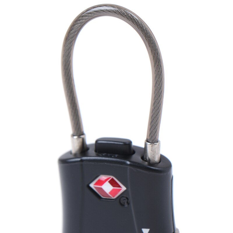 2Pcs/Set 3 Digit Black Luggage Lock Number Lock Luggage Travel Luggage Trolley Lock Top