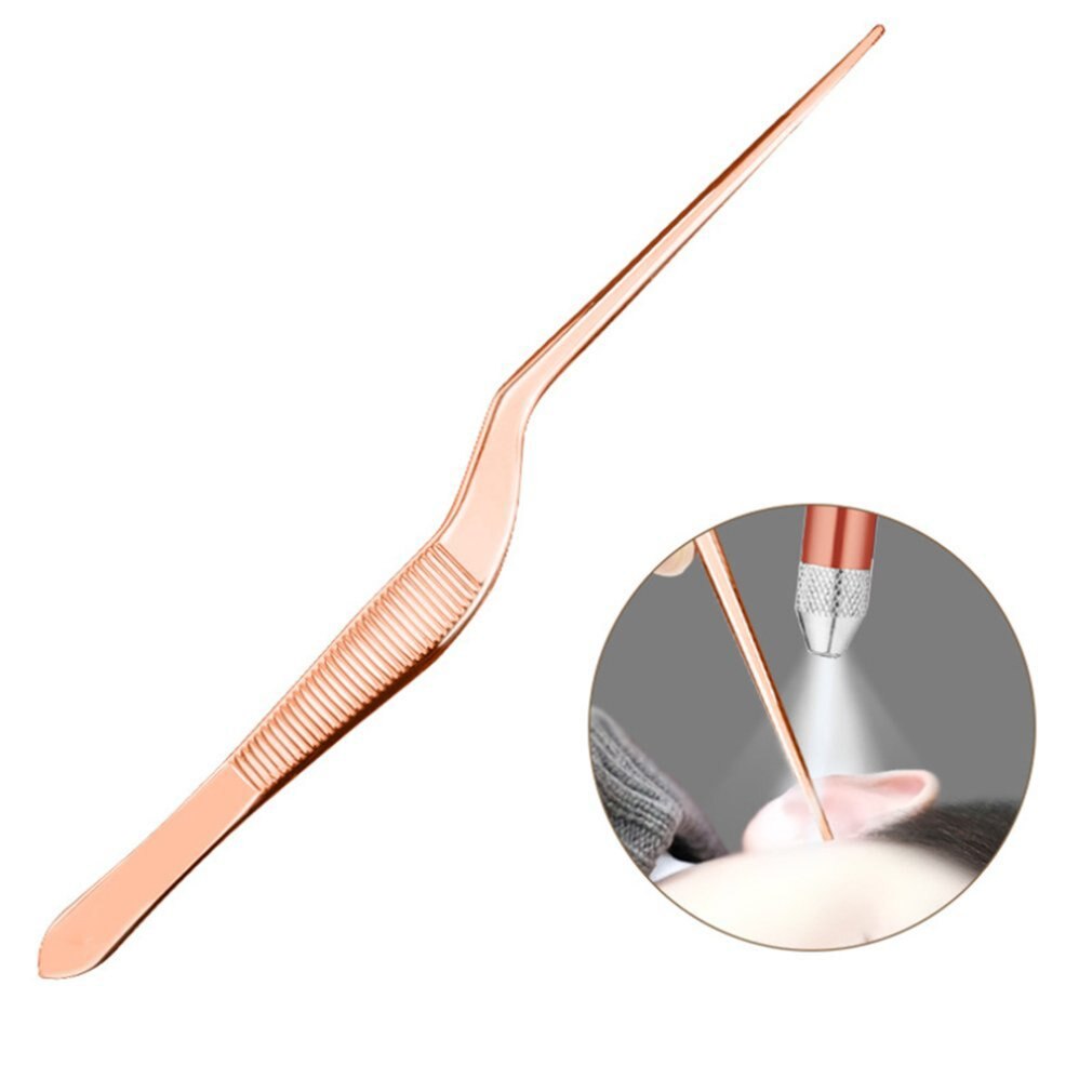 Juego de cucharas para los oídos para niños, pinzas de luz prácticas para bebés, cuchara para oídos visible, juego de cucharas para los oídos ligeras para niños