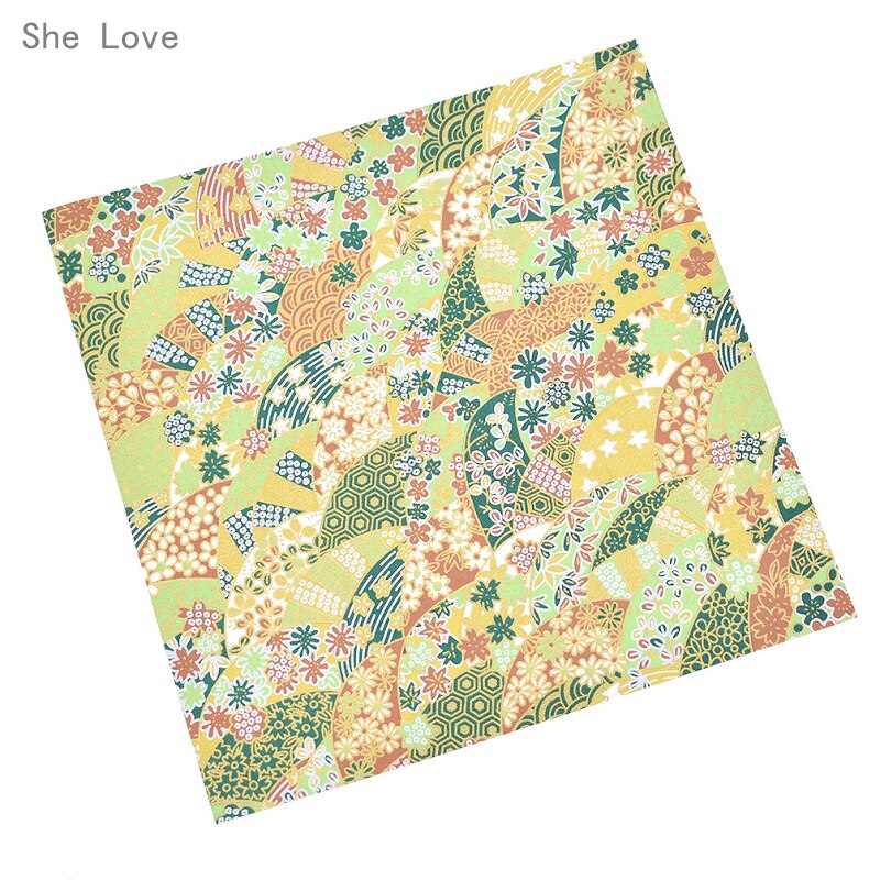 Chzimade Random Pattern 20 Sheets Japanese Origami Paper Flower Floral Scrapbook Paper Handmade Folding Paper Decorative Craft