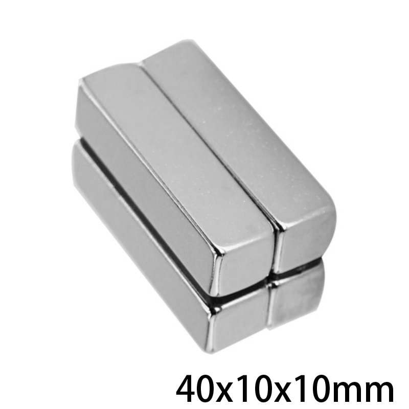 1 ~ 20Pcs 40X10X10 Blok Super Sterke Magnetische Magneten 40Mm * 10 Mm Permanente neodymium Magneet 40X10X10Mm Quadrate Grote 40*10*10 Mm