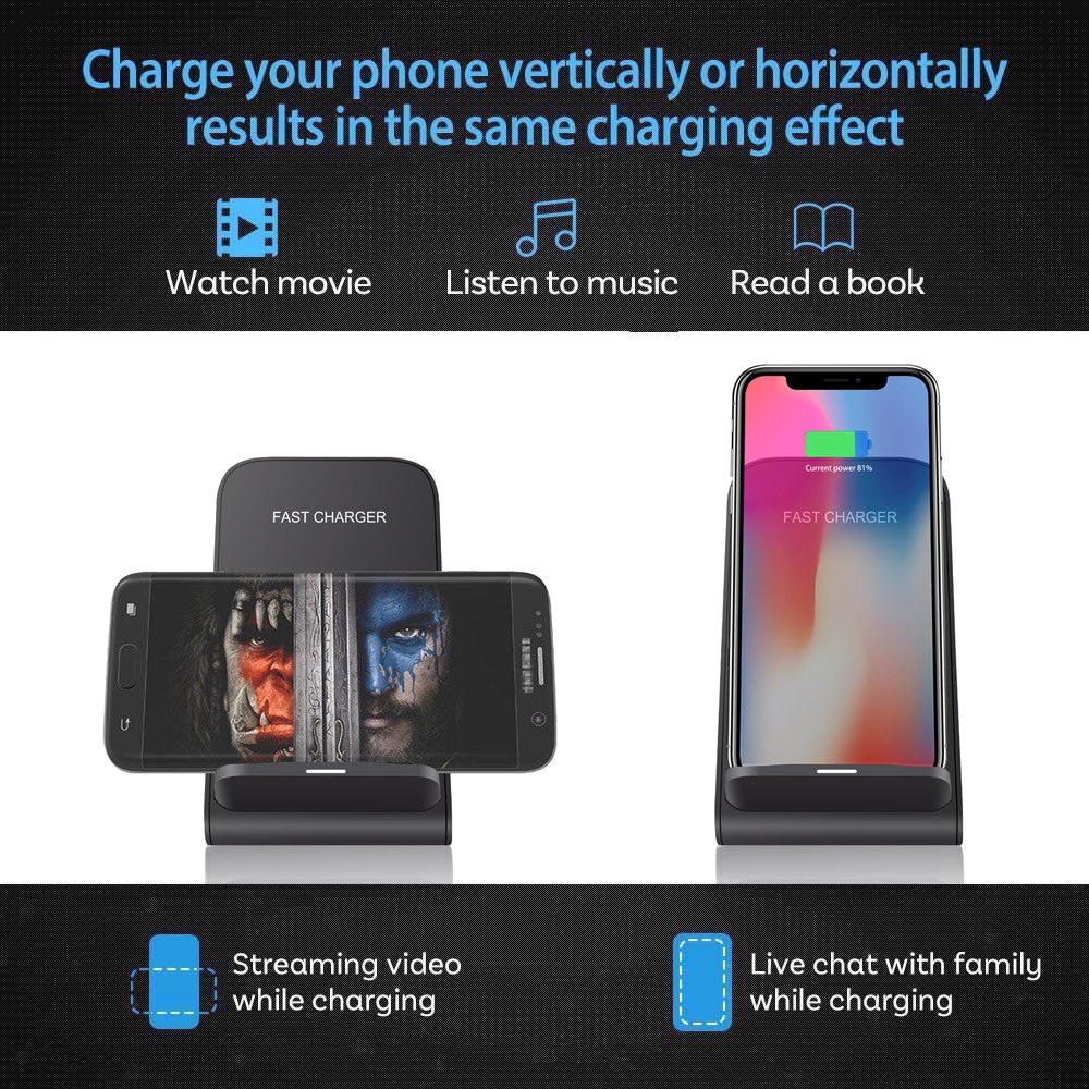 Fdgao 30W Qi Wireless Charger Stand Voor Iphone 12 11 Xs Xr X 8 Samsung S20 S10 Inductie Snelle opladen Dock Station Telefoon Lading