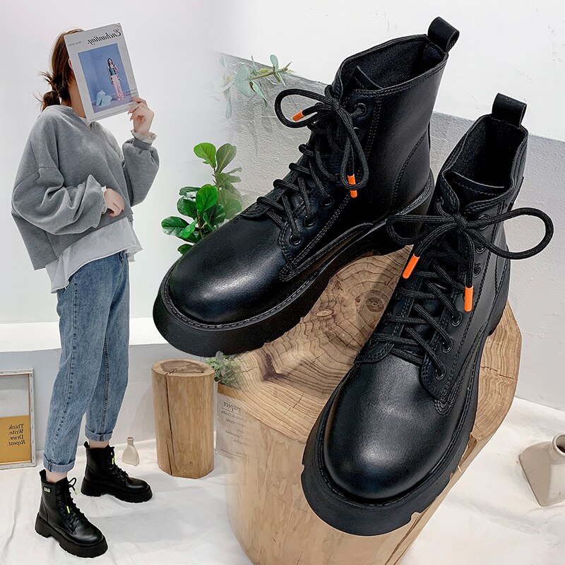 Dameslaarzen herfstlaarzen dames lage hak winterschoenen ronde neus luxe laarzen dames halfhoge