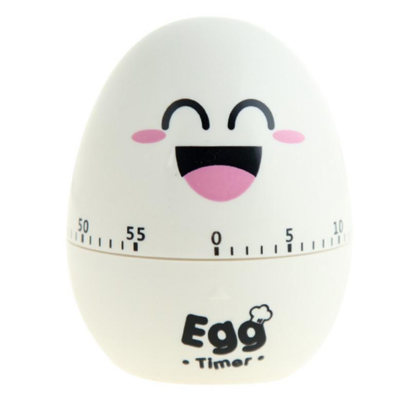 Fun Kitchen Egg Timer 60 Minutes Cartoon Cute Cooking Clock Alarm Clock Mechanical Home Decoration
