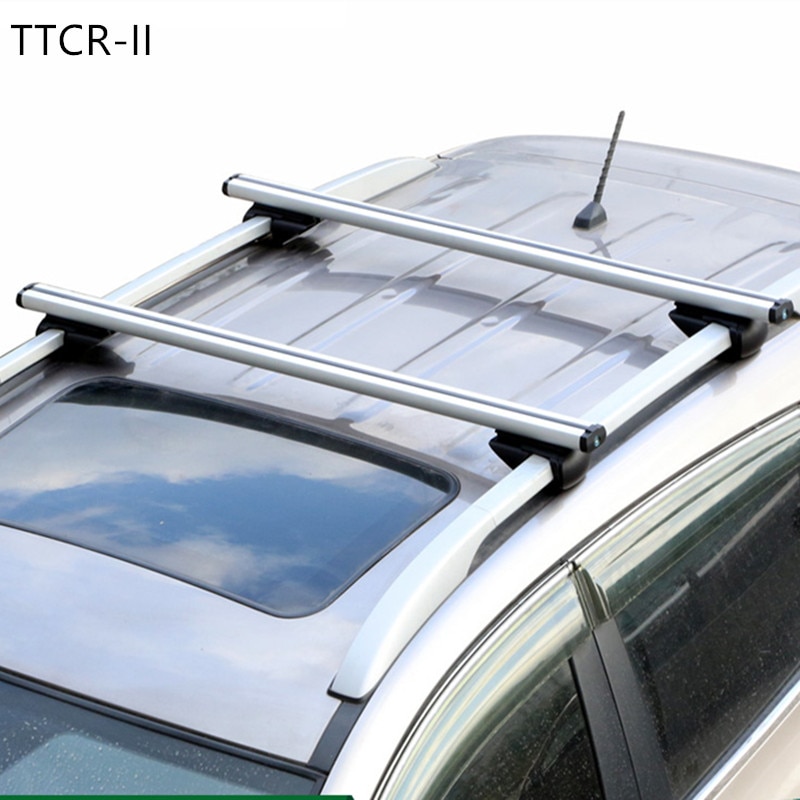 1 Set 2 Piece Vehicle CAR Roof Rack Luggage Rack Rail Truck Aluminum Alloy Locking Bicycle Frame Frame Box Super Aluminum Truck