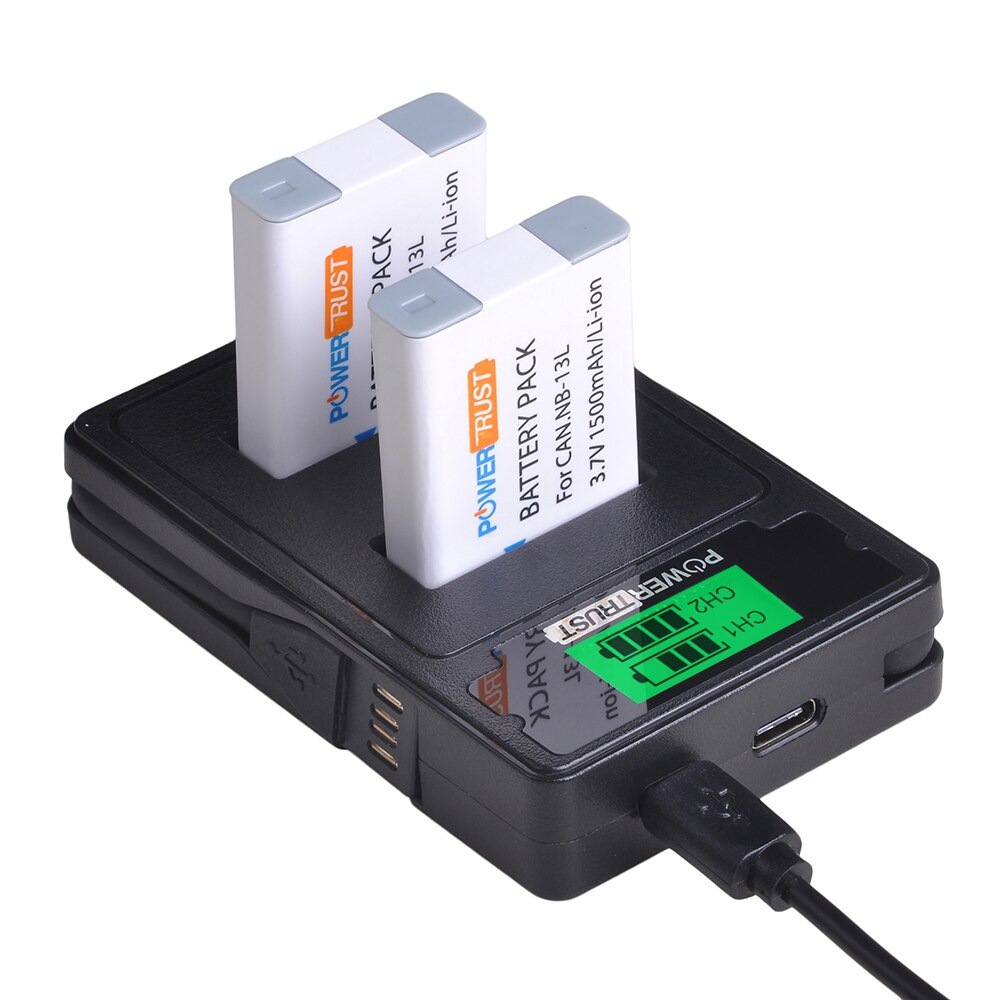 Batterie NB13L NB-13L pour Canon PowerShot G5X, G7X, G9X, G7X Mark II, SX620 HS, SX720 HS, SX730 HS, G9X Mark II, SX740 HS