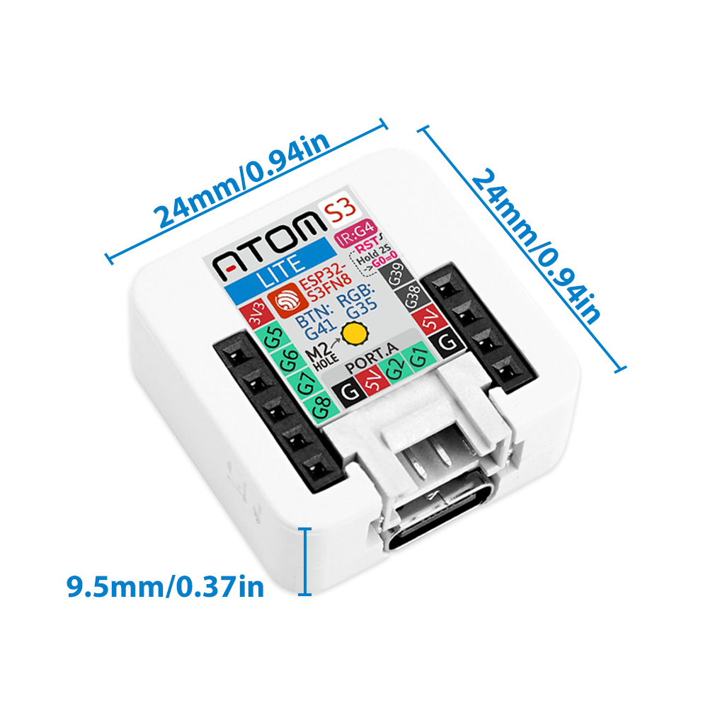 M5Stack officiële ATOMS3 Lite ESP32S3 ontwikkelkit