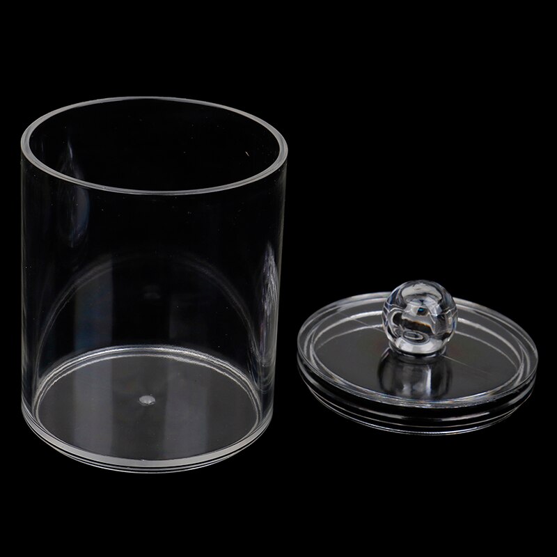 1PC 7X10CM Single Layer Clear Acrylic Storage Box Holder Transparent Cotton Swabs Stick Cosmetic Makeup Organizer Case